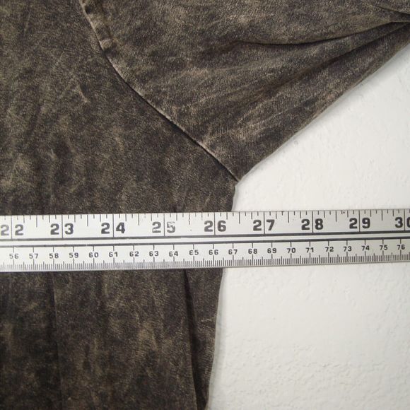 NWT T-PARTY Black Brown Long Line Waterfall Front Lace Accent Cardigan Size 1X - Picture 5 of 12